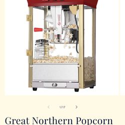 BRAND NEW Great Northern Popcorn Machine 8oz Red