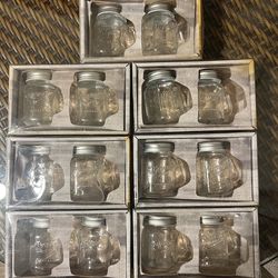 Mason Jar Salt & Pepper Shakers – NEW (Multiple Sets)