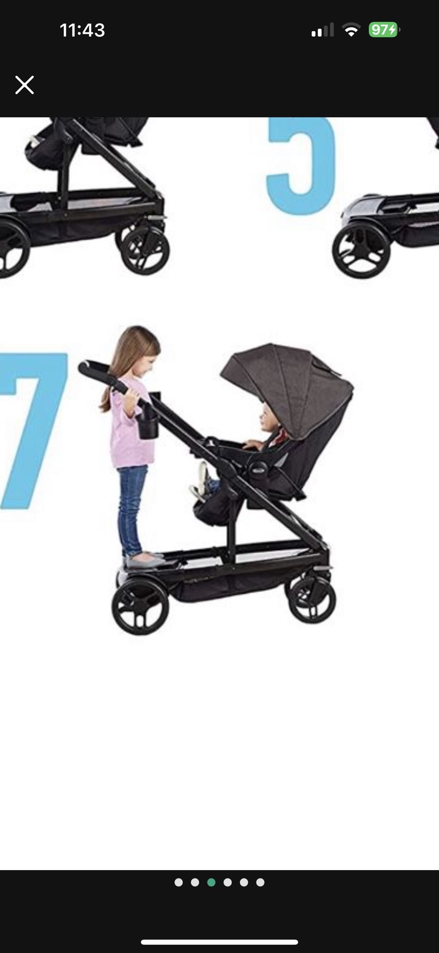 136 Reviews Graco Uno2Duo Stroller | Goes from Single to Double Stroller, Ellington