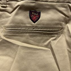 Ralph Lauren Polo Golf Men’s Waist 34/32 Golfing Khaki Trousers 