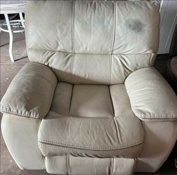 Leather electric recliner chair