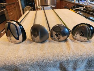 Various Golf Drivers: Callaway Big Bertha, King Cobra Ti, Walter Hagen AWS, Dunlop DDH