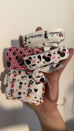 Minnie Mouse Mickey Mouse Lanyard Hair Bows  Making Ribbons Crafts 