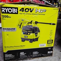 RYOBI 40V HP BRUSHLESS CORDLESS PRESSURE WHASHER NEW TOOL ONLY 