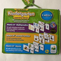 KINDERGARTEN LEARNING LIBRARY. 4+. PRELOVED BUT GREAT CONDITION. 
