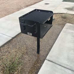 New outdoor charcoal park grills
