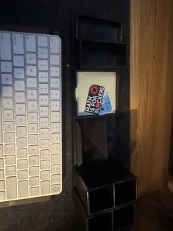 Magnetic Desk Organizer – Black – 6 Snap-On Trays & Cups