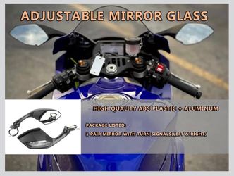 Yamaha YZF R6 R1 R1S R1M Offroad Rear View Side Mirror, 2Pcs