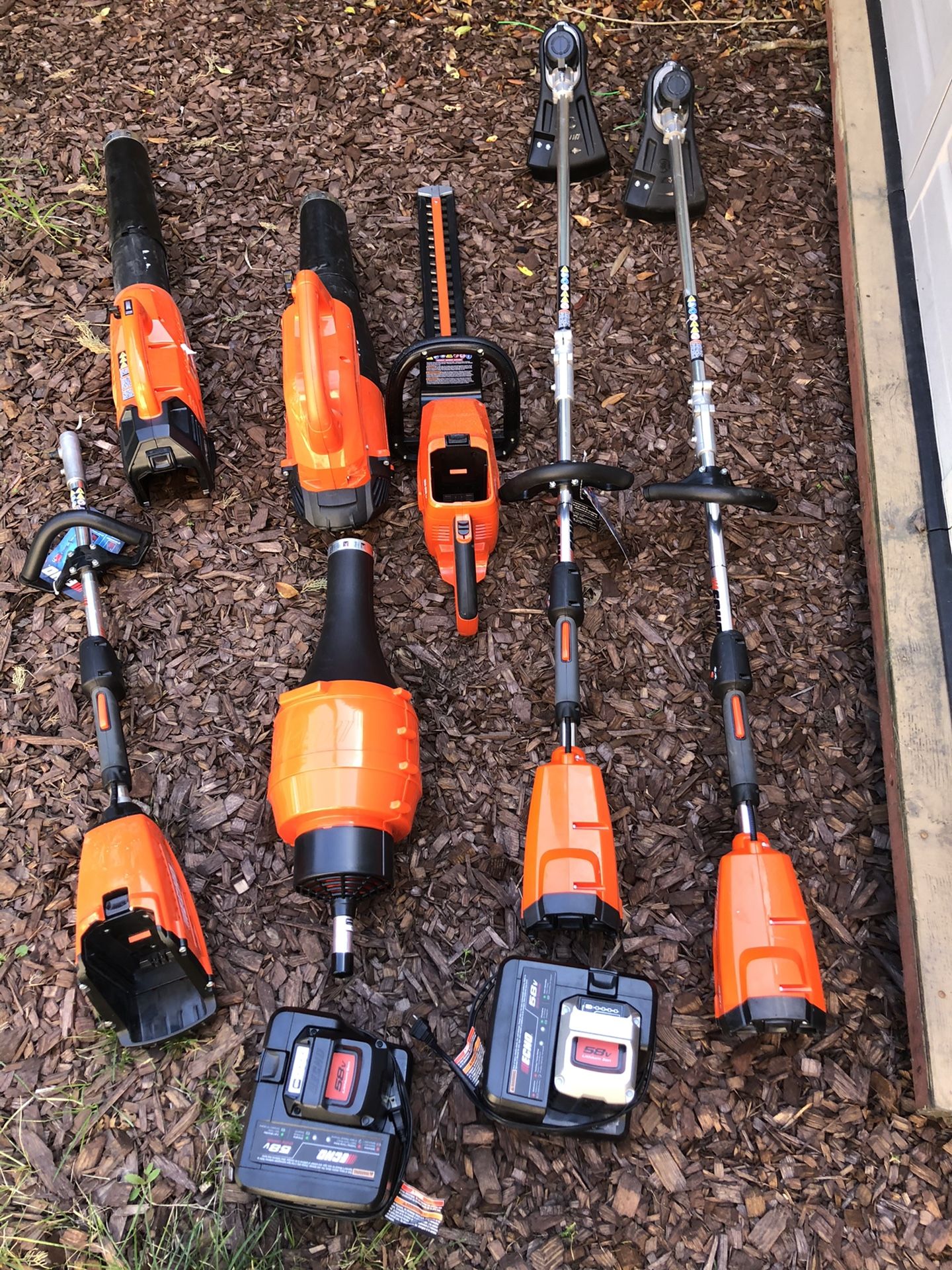 Echo 58V tools electric weed eater/wacker,blower,hedge trimmer, for