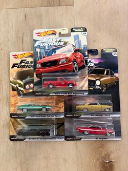 Hot Wheels Fast & Furious Motor City Muscle 5-Pack