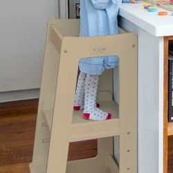 Adjustable Height Kids Helper Step Stool