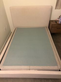 Upholstered Bed Frame with Headboard