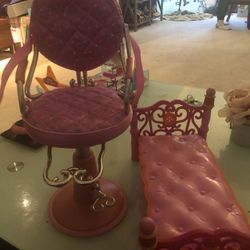 Doll Bed And chair For dolls 