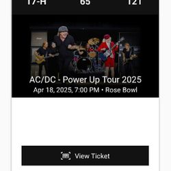 2 tickets for AC/DC