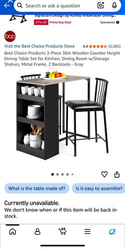 Table with chair