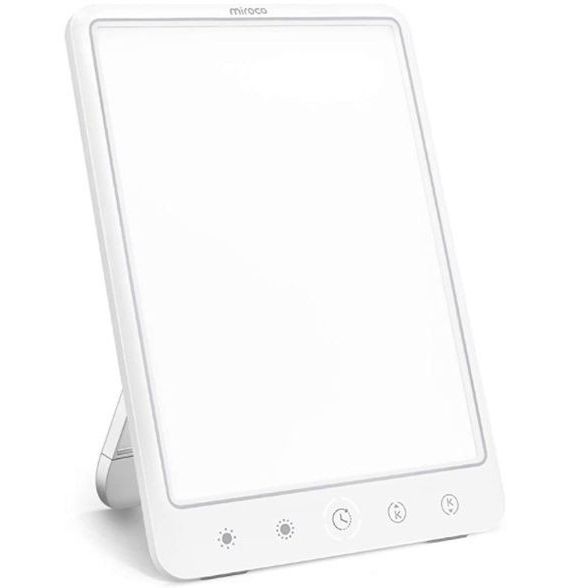 10000 Lux Light Therapy Lamp with Rechargeable Battery, 11 Inch