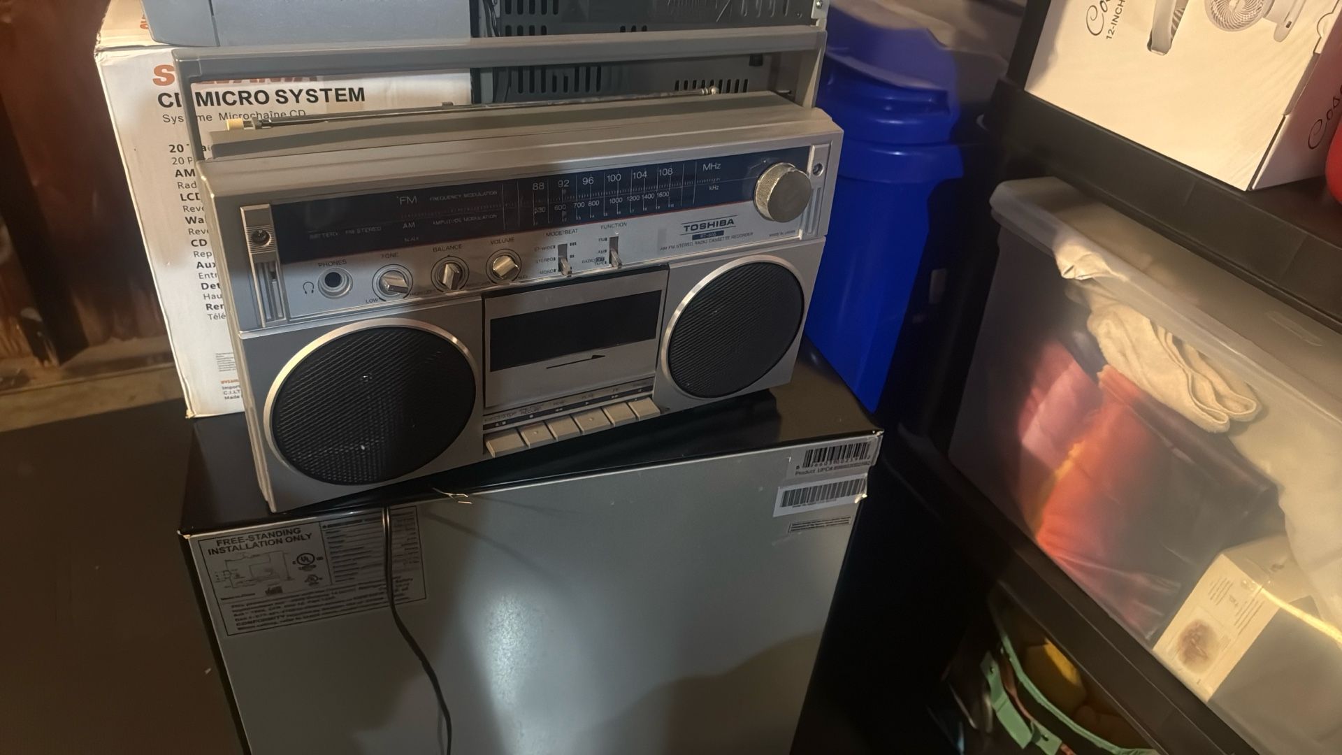 Vintage Toshiba RT 805 Stereo Cassette Recorder