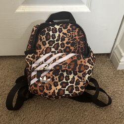 Adidas Cheetah Print Mini Backpack 