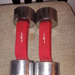 Set Of 10 Lbs Dumbbells With Handles 