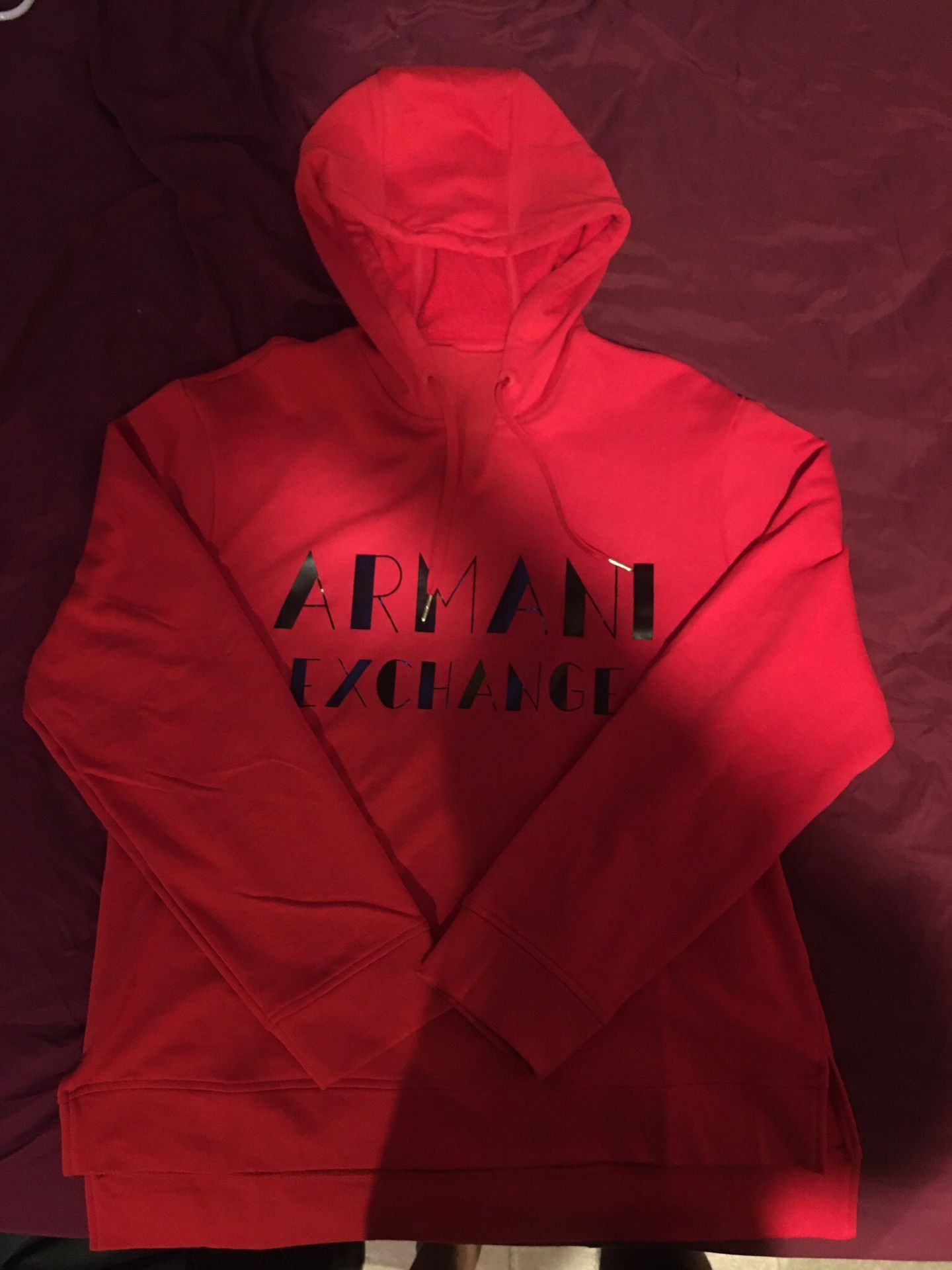 Armani Exchange Marquee Logo Hoodie (Medium)