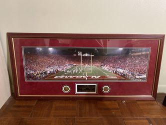 Large Football Artwork Rose Bowl 