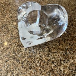  Orrefors Valentino Crystal Heart Votive