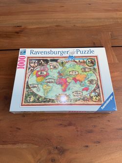 NEW Ravensburger 1000 Piece World Map Puzzle – Sealed
