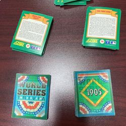 World Series Trivia Cards-Score