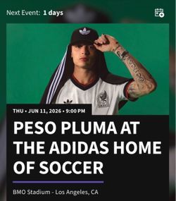 PESO PLUMA BMO STADIUM (2 TICKETS)