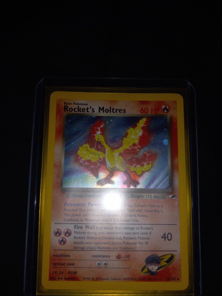 Moltres Team Rocket Pokemon Card