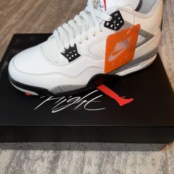 Jordan 4 White Cement
