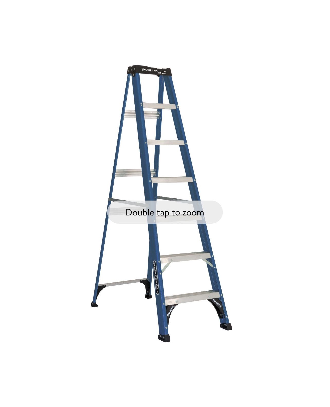 Louisville Ladder7Foot Step LadderFiberglass Step Ladder, 225-lb Capacity, W-3217-07