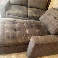 Free Grey L Shaped Couch