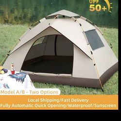 Automatic Quick-Opening Tent Outdoor Self-Driving Travel Camping Tent Automatic Quick-Open Tent Rainproof Sunshine-Proof Tent Fishing Beach Sunshine S