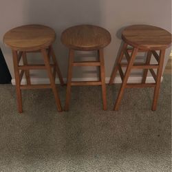 Wooden Barstools 