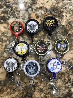 Navy military badge reels