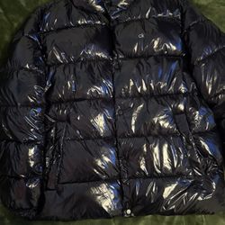 Calvin Klein Men's Snap Front Puffer Jacket / Black