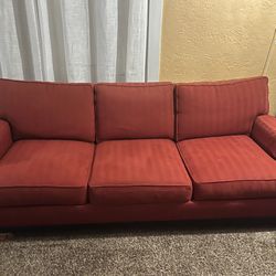 Red Ethan Allen Couches