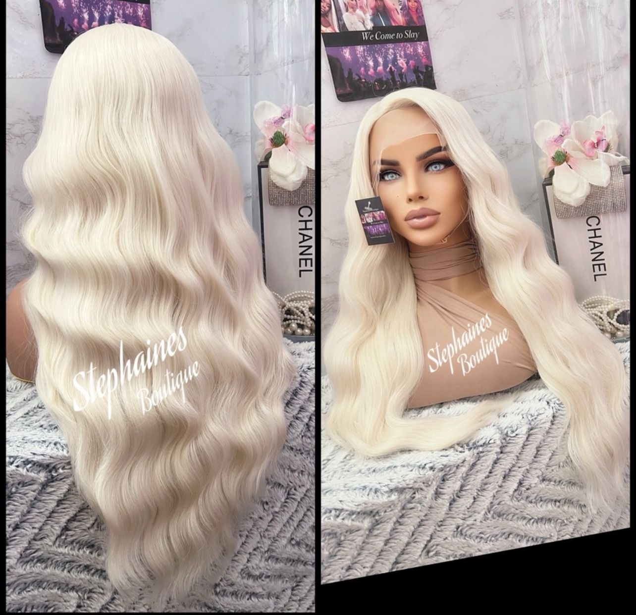 Human Hair Blended Lace Front Wig