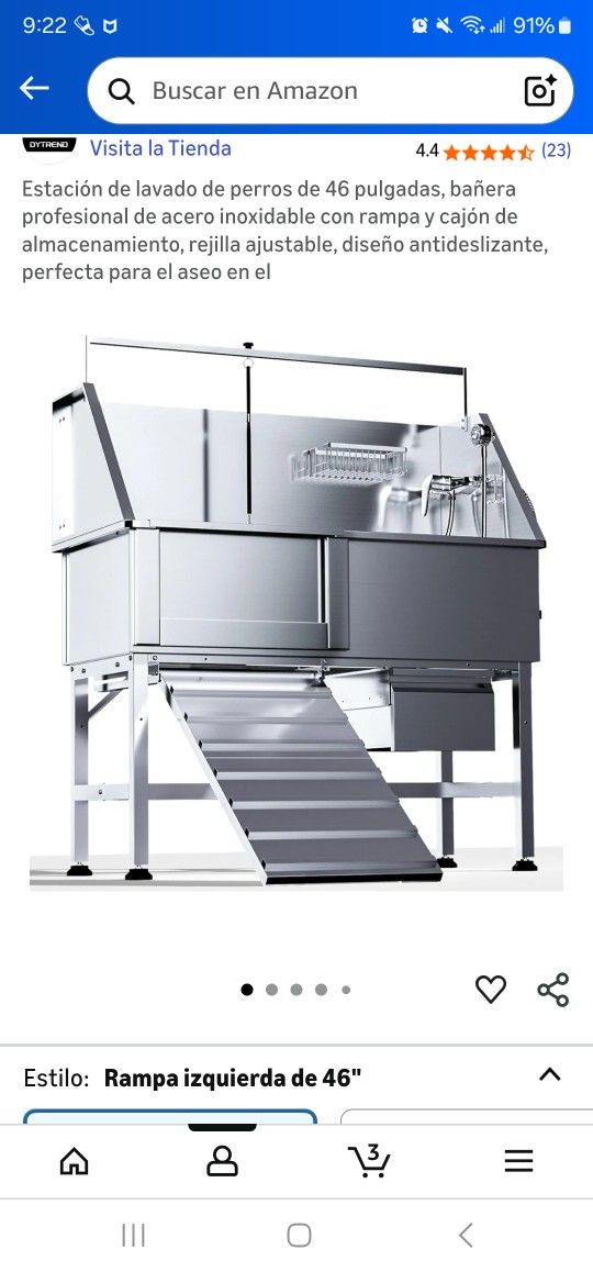 Dog Groomin Tub 46 Inch With Ramp