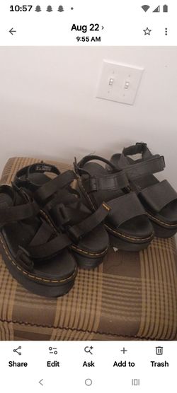 Dr. Martens Black Platform Sandals