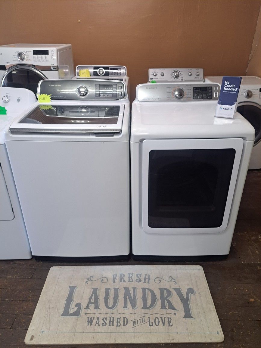 Samsung Heavy Duty Super Capacity Washer And Electric Dryer Set Nice And Clean Financing Available 