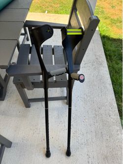 Gently used forearm crutches
