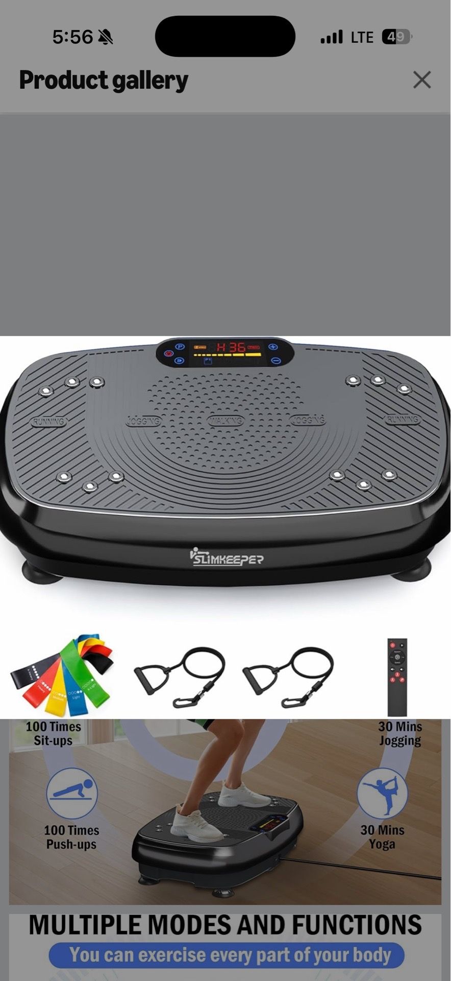 Brand new Vibration Plate Exercise Machine Home Fitness Vibrate Stand Shake Board 330 Lbs Capacity