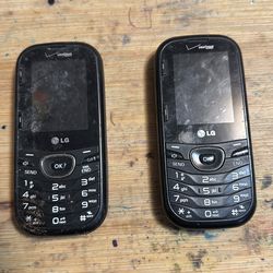Free 2 Old School Verizon LG Cell Phones