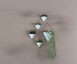 5 Set Umbra Trigg Hanging Planter Vase Wall Decor