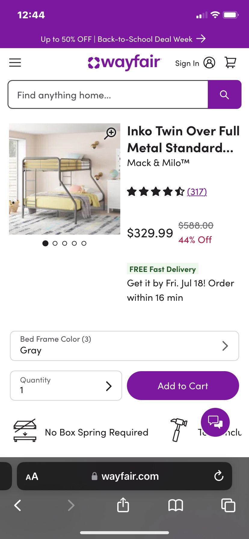 Bunk bed