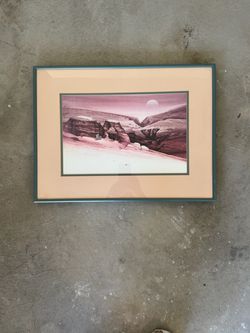 Art print Steven Kenny artworks Fall 1981. 42.5w x32.5”