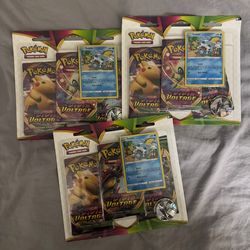 Pokemon Vivid Voltage 3 Pack Blister with Sobble Promo (3 total)