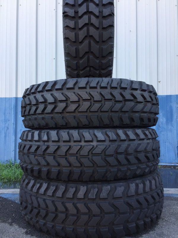 We Sell a set Of Four 37x12.5R16.5 Goodyear Wrangler M/T. Ask for any size do you want.